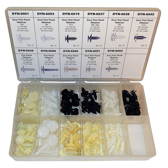 Dynamic DY-6000 Universal Body Panel Retainer Assortment